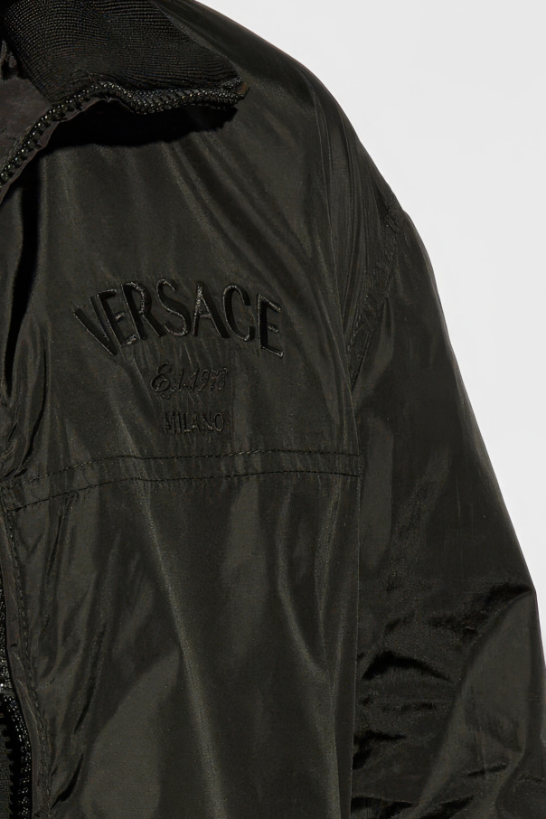 up collar Versace - SchaferandweinerShops Australia - Black